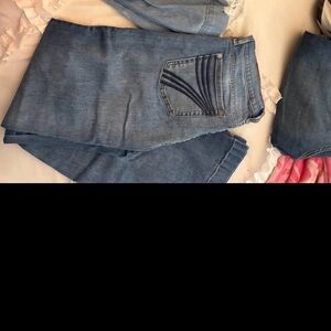 7 For All Mankind Blue Boot Cut Jeans